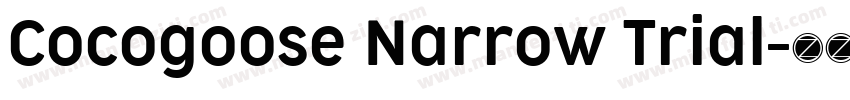 Cocogoose Narrow Trial字体转换